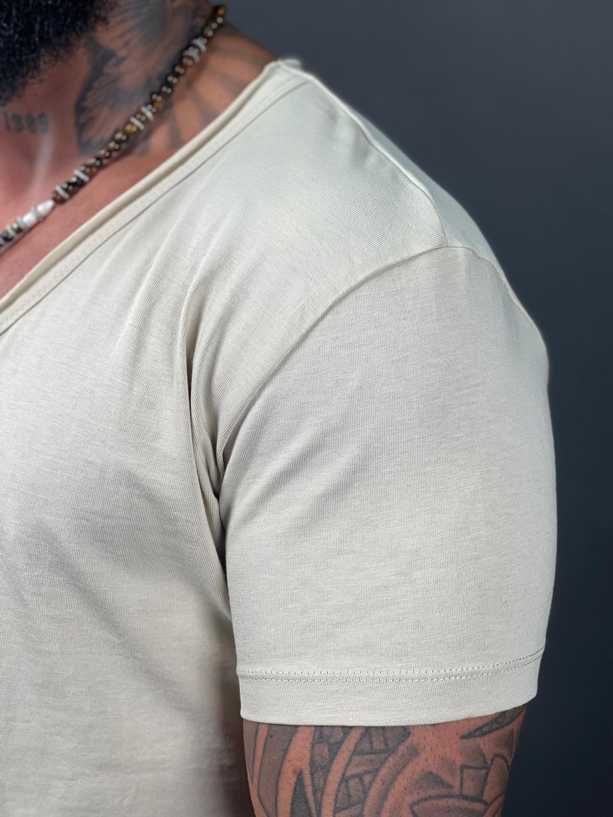 Smooth Cotton Crew Neck Shirt