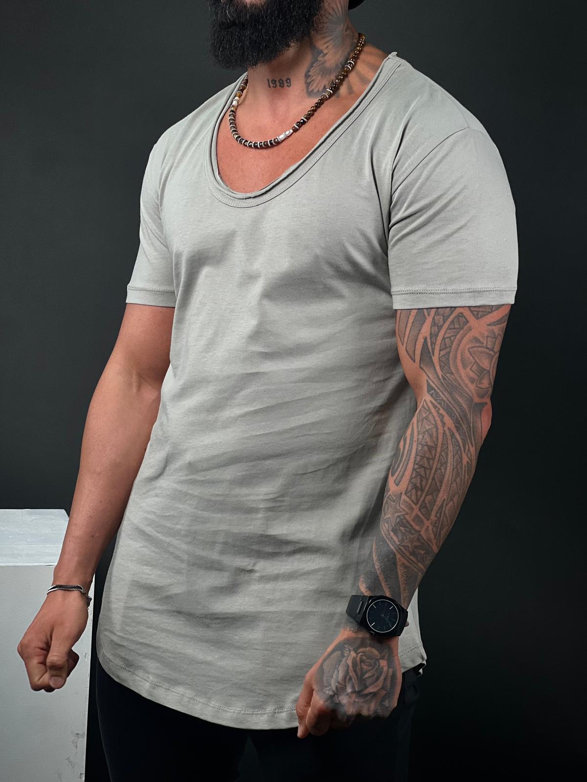 Smooth Cotton Crew Neck Shirt