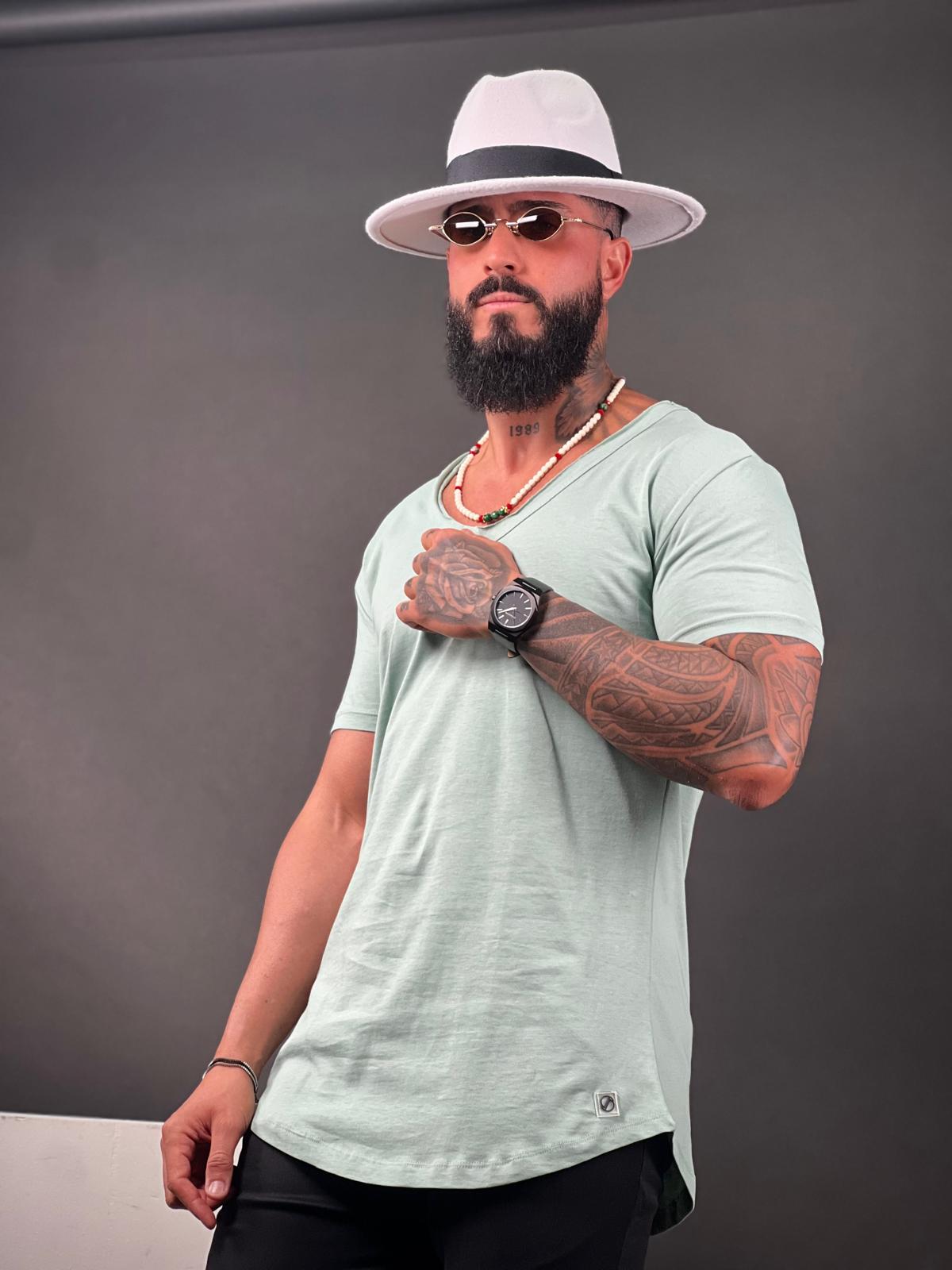 SWAG69 Premium Muscle Fit Crew Neck T-Shirt with Curved Hem, photo 24