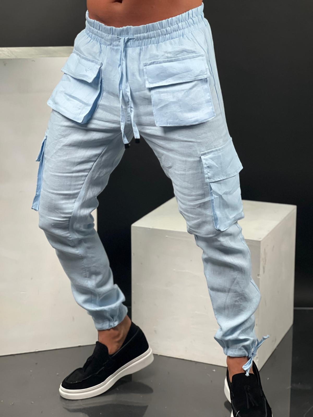 SWAG69 linen cargo pants - photo 9