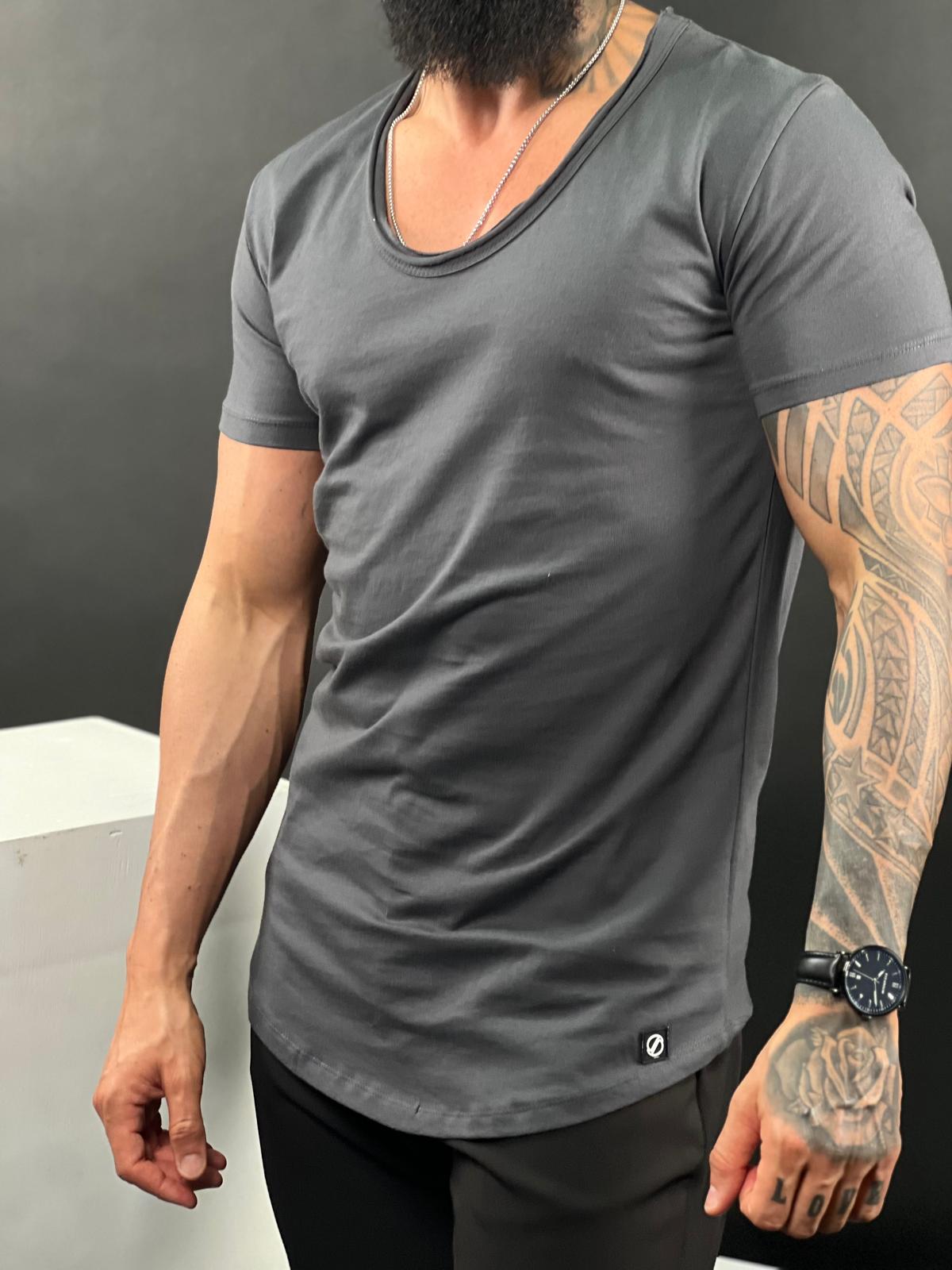 Smooth Cotton Crew Neck Shirt