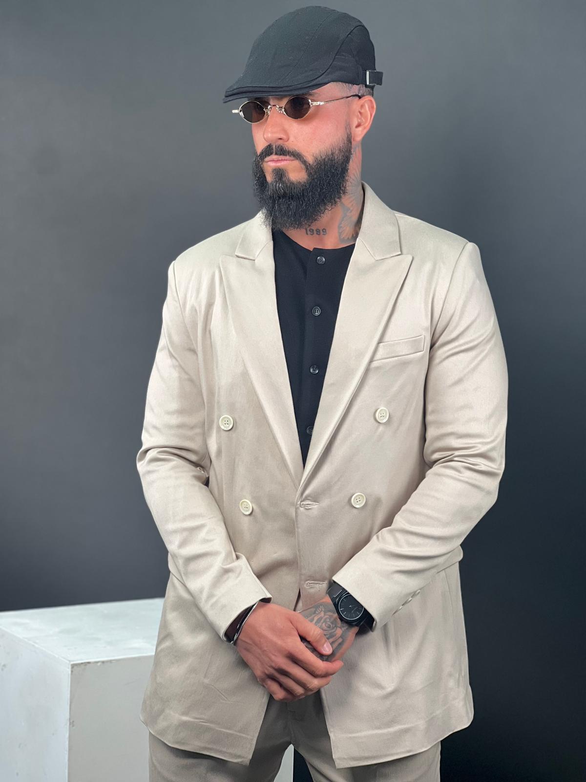 SWAG69 Milano Wrap Suit, tapered leg from knee down